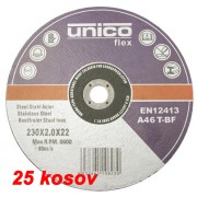 Rezalna plošča UNICO 230 x 2 x 22 mm SET 25 kosov